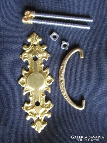 Art Nouveau label furniture restoration beaten antique copper beaten copper ornament handle set