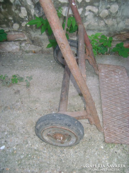 Antique mill cart, miller's cart - iron - industrial loft design
