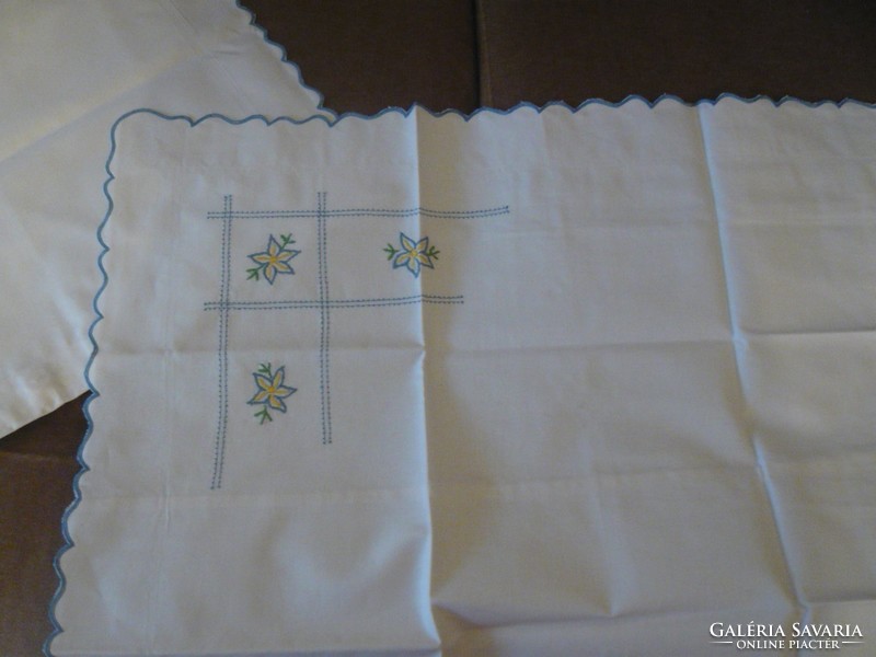 Old new, bed linen embroidered