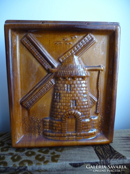 Karcag ceramic mural - windmill