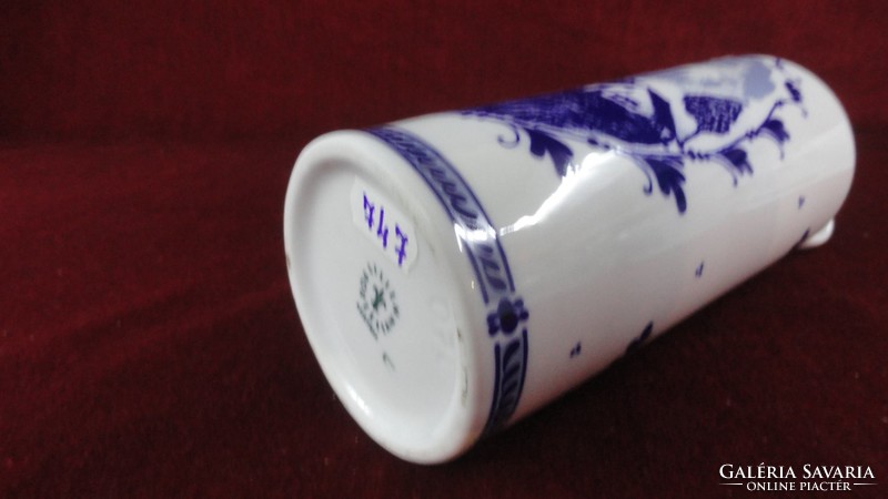 LILIEN porcelán Ausztria pálinkás palack. Kobalt kék, holland tájképpel. Vanneki!