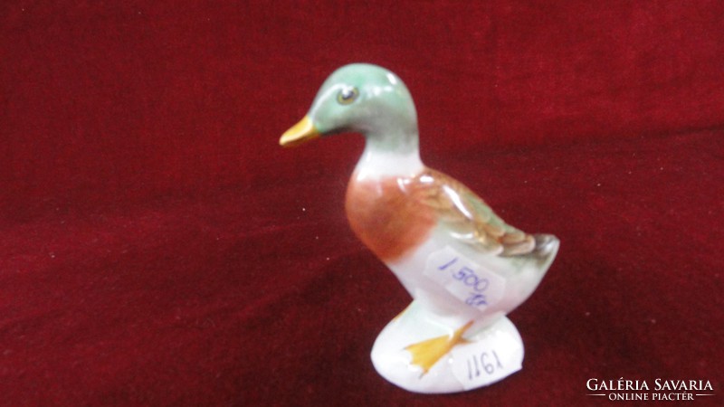 Bodrogkeresztúr porcelain duck, hand-painted, beautiful colors. He has! Jokai.