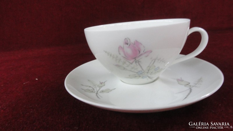 R & s Wien Austrian teacup + saucer. With a bouquet of roses on a snow-white background. He has!