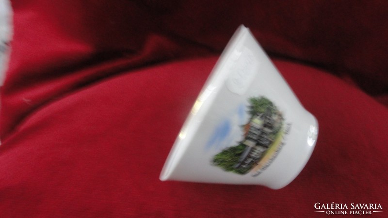Lilien porcelain souvenir tea cup. Bad Gleichenberg/ etc. He has!