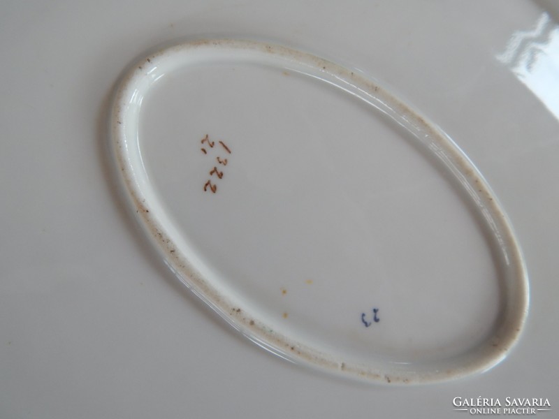 Antik pipacs mintás porcelán étkészlet 
