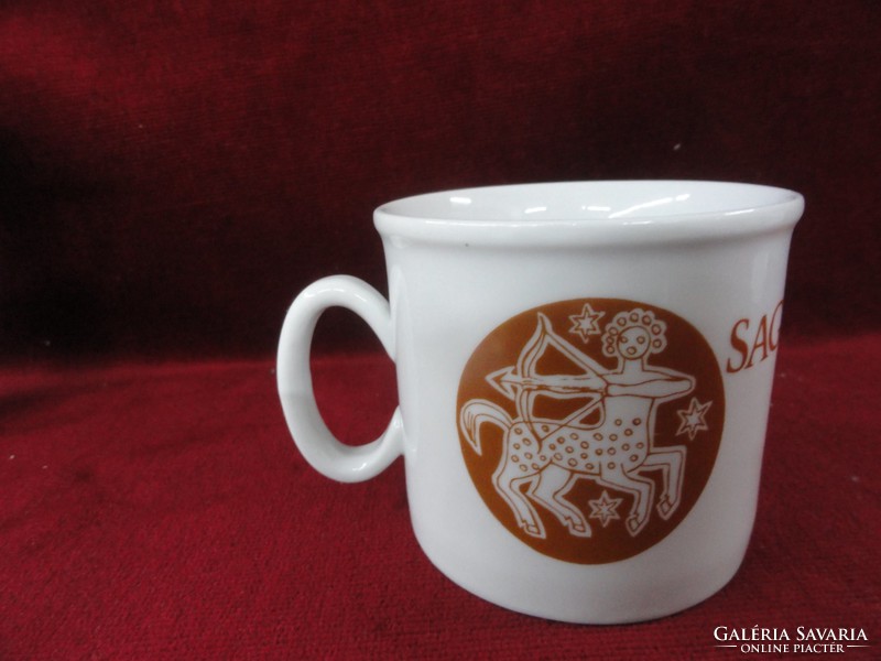 Zsolnay porcelain mug with Sagittarius horoscope sign. He has!