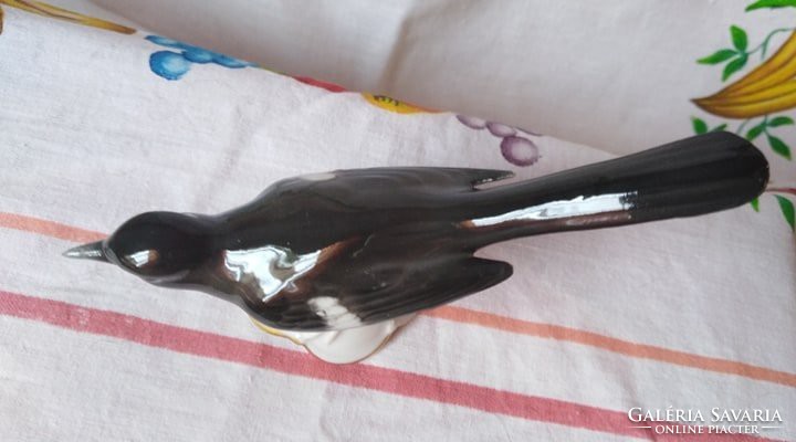 Neutettau madárka, kézzel festett restaurált