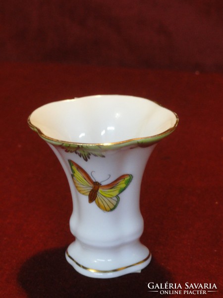 Herendi porcelán, Viktória mintás kis váza. 7 cm magas. Vanneki!