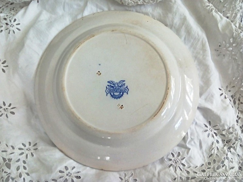 Antik Villeroy&Boch Dresden fajansz tányér