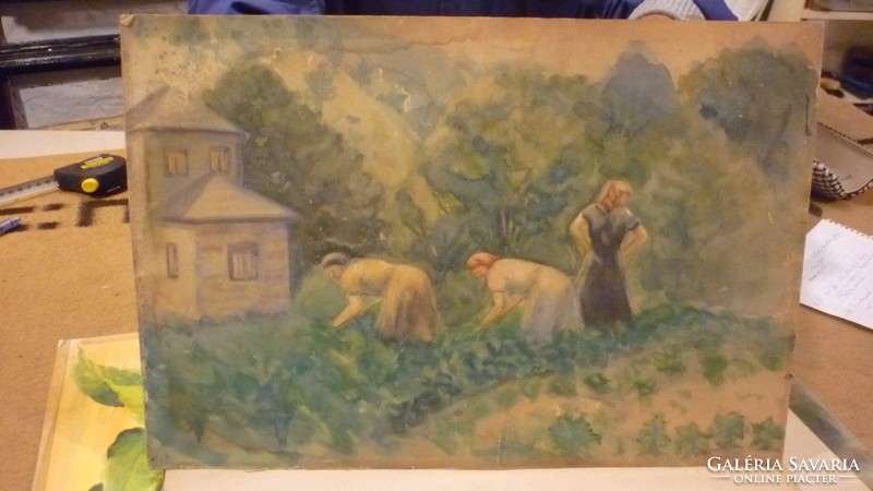 R/ Tamásy(?)1932 jelzéssel: akvarell