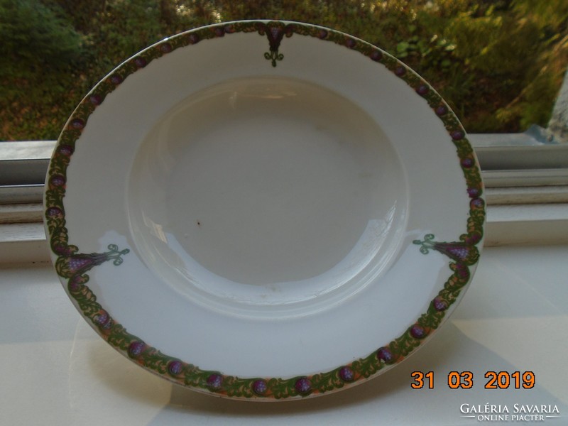 1884 Szecessziós MZ AUSTRIA tányér, számozott 24 cm