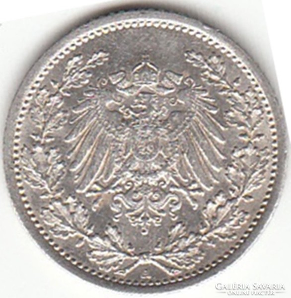 German half mark 1906a ag silver !
