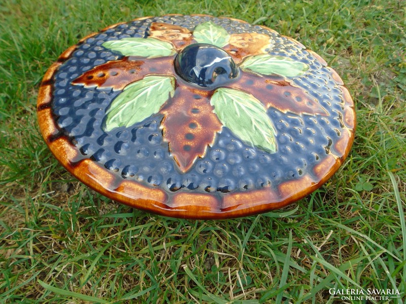 Dreamy, large new ceramic pie oven or kuglóf oven dish, a real work of craftsmanship, Scandinavian
