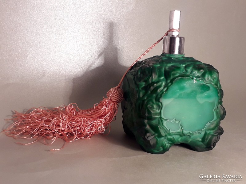 Malachite bottle of cat stone size perfume special rare