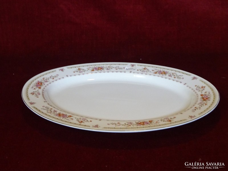 Wiener baroque antique porcelain meat bowl with a small flower pattern. 31 X 23 cm. He has!