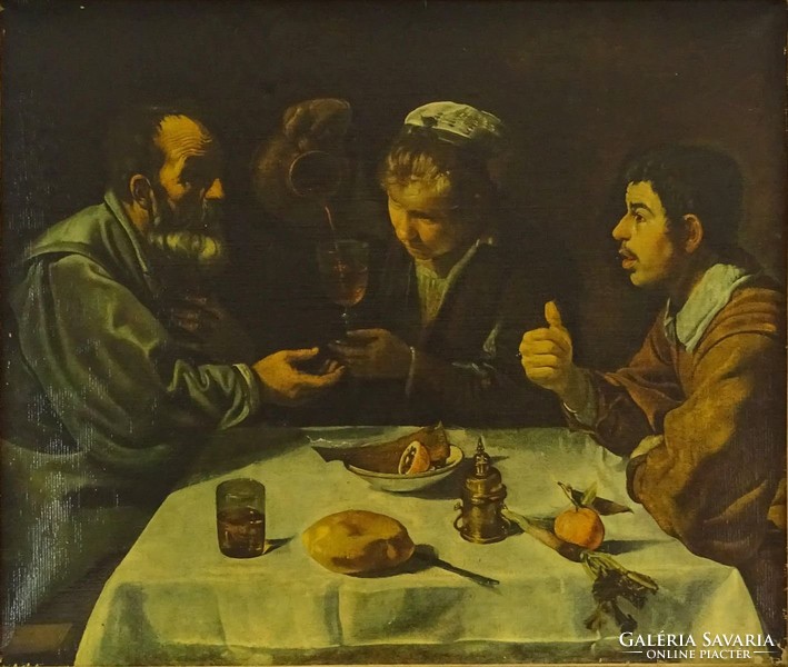 0Y259 Pieter Bruegel : Asztalnál