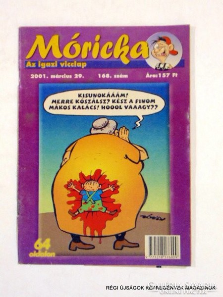 2001 March 29 / móricka / old newspapers comics magazines no.: 7521