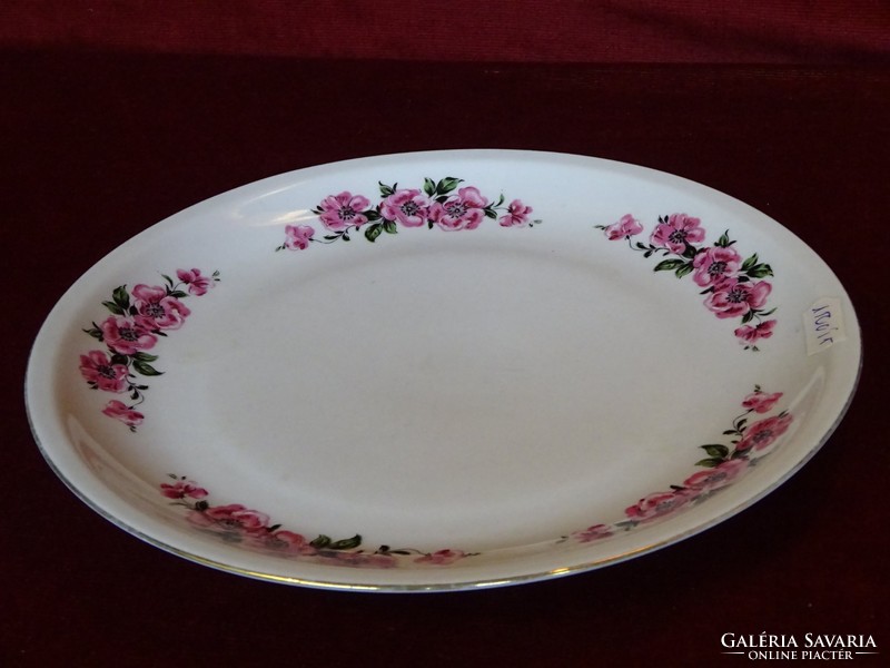 Alföldi porcelain plate with a pink flower. There is a 6-piece set for sale! Jokai