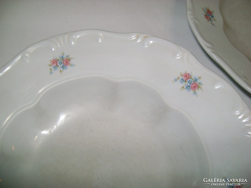 Old Zsolnay plate - four pieces together