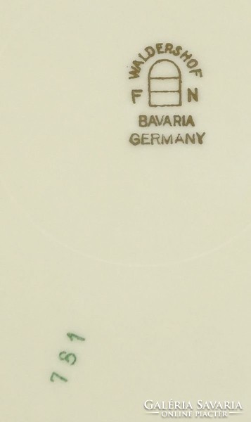 0Y410 Régi Waldershof Bavaria porcelán kínáló tál