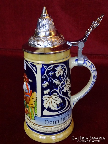 Mr German ceramic jug. Model number: 288 a. Zinc coated, dbgm. He has!