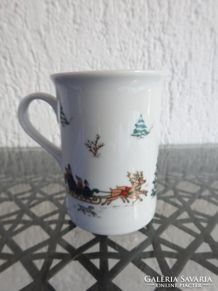 Christmas porcelain mug