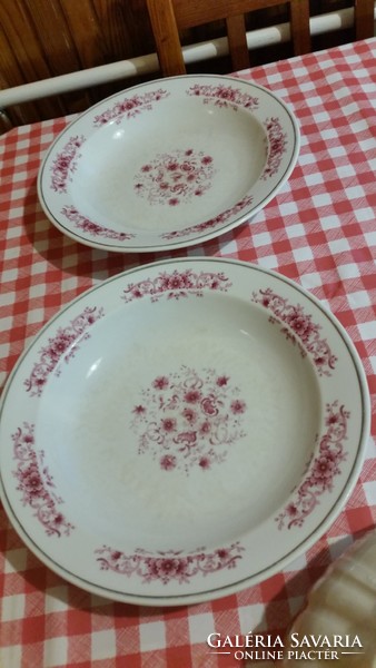 Antik, Alföldi porcelán mély tányér 2 db eladó!