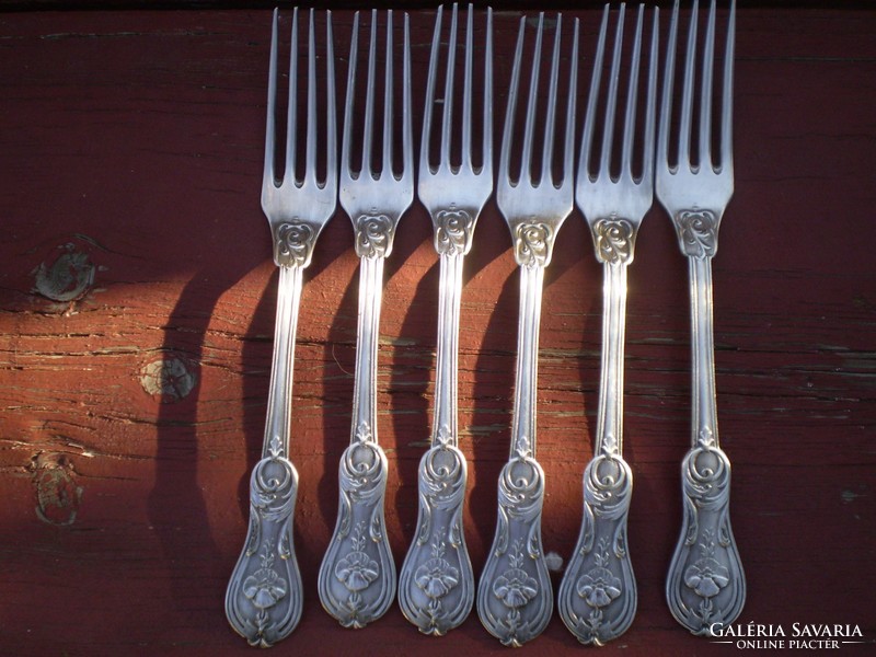 Rare Józef Fraget silver-plated forks 19th century