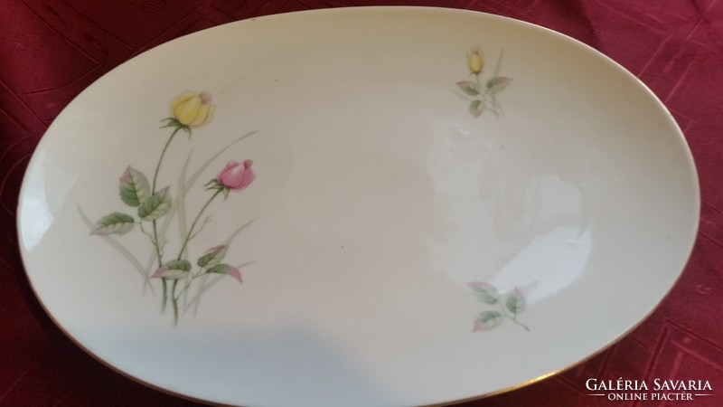 Antik gyönyörű porcelán virágos tál, kínáló 2 db eladó! (Thomas)