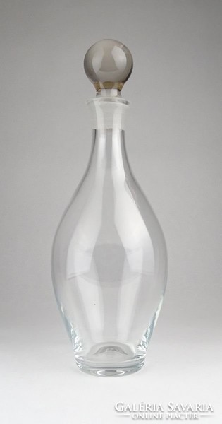 0Y351 Art deco asztali kínáló dugós üveg 30 cm