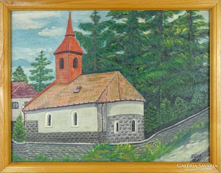 0Y586 Magyar festő XX. század : Borsi templom