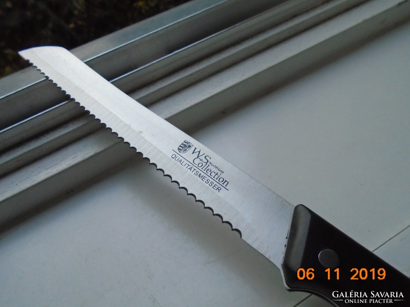WS Collection Qualitats Messer jelzéssel fűrész fogas acél kés
