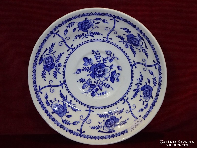 INDIES angol porcelán teáscsésze alátét, JOHNSON BROS, kobalt kék mintával. Vanneki!