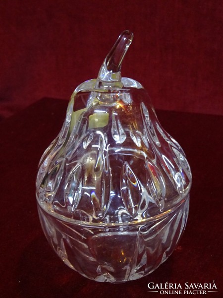 Lead crystal honey holder, height 14 cm. Bl. Vanneki!