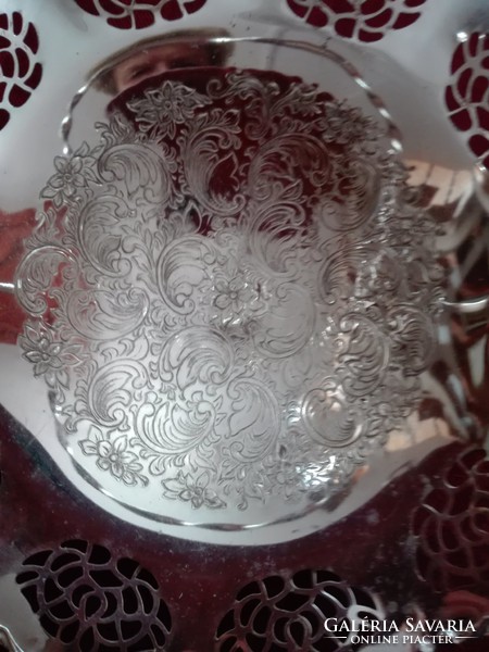 Silver-plated centerpiece, serving