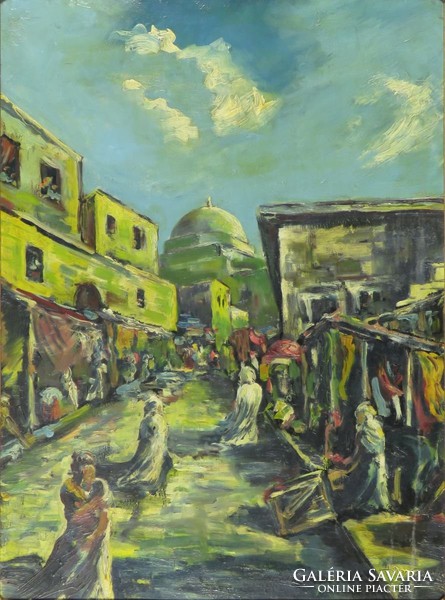 Magyar festő 1940 körül : Keleti piacon
