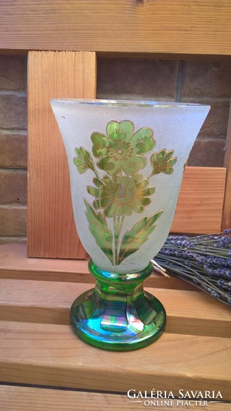 Antik Bieder Üveg váza