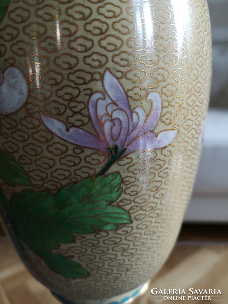 Oriental compartment enamel, 30 cm exclusive email cloisonné ornament vase