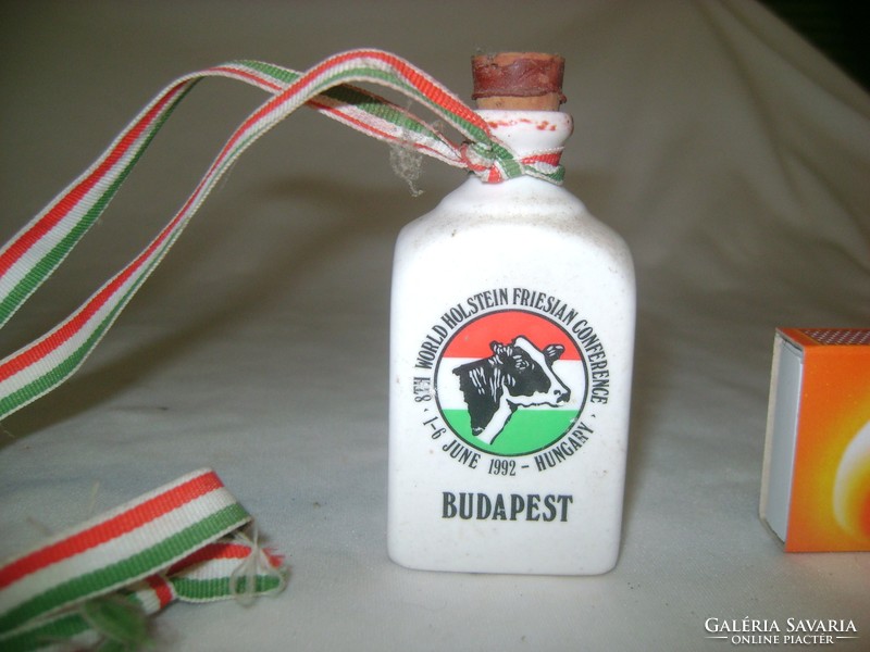 Retro porcelán emlék butella - 1992 Budapest  Hungary