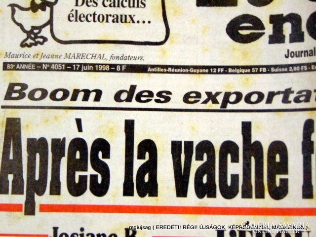 1998.06.17  /  Le Canard enchaine  /  Szs.:  12072
