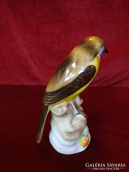 Herendi porcelán madár figurális szobor, 16,5 cm magas, jelzése 5067. Vanneki!