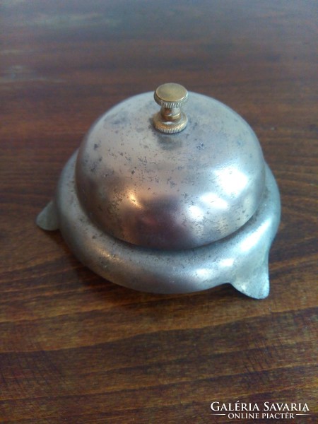 Antique hotel bell, old receptionist calling bell