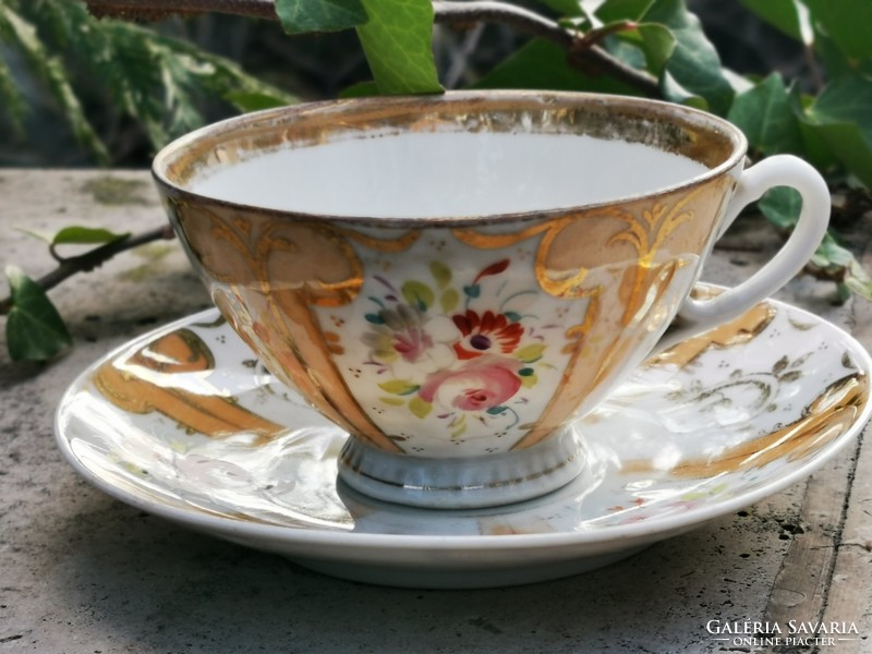 Antique pressburg rose cup