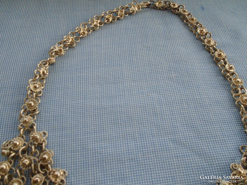 Tibetan silver collier wonderful Indian handwork 116.5 grams