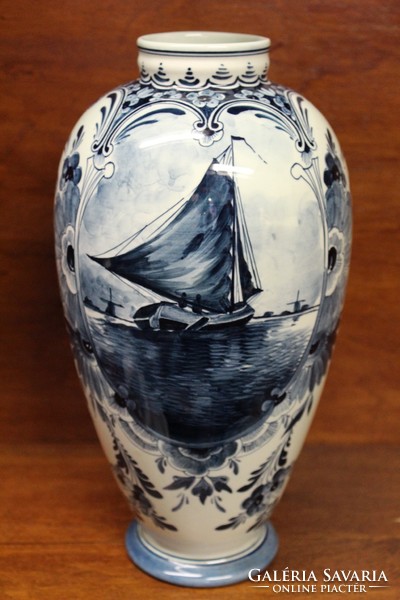 Antique delft faience vase
