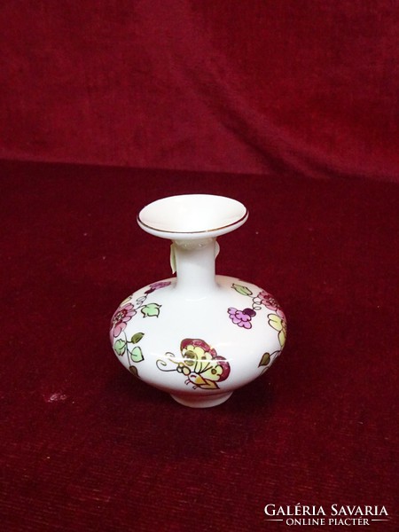 Zsolnay porcelain butterfly patterned vase, marked 10052/026. He has!