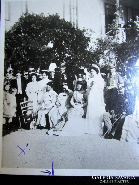 Arc. Charles - Zita Queen wedding group photo original marked photo ferenc joseph - ferenc ferdinand