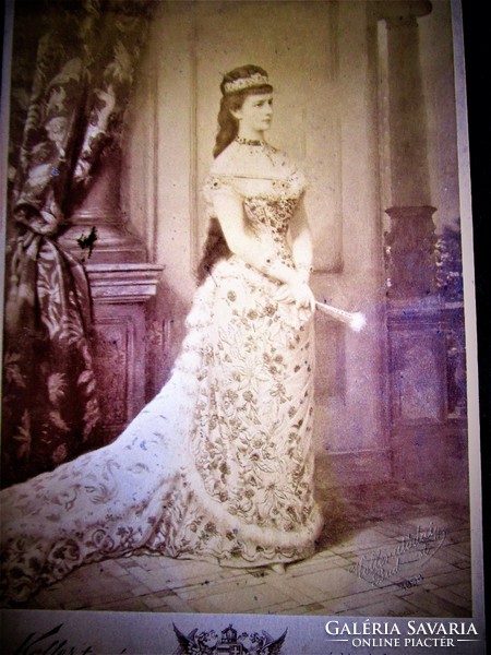 Queen Elizabeth Sissy full-length original marked photo photo kuk habsburg 1860