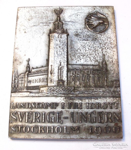 Svéd-Magyar atlétikai érem,Stockholm, 1960. 800 méter II.díj.