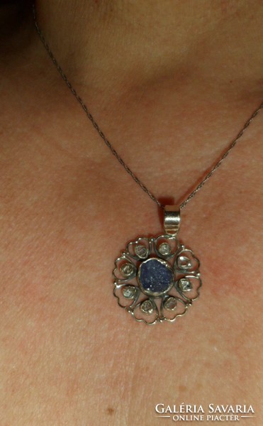 Art Nouveau silver pendant